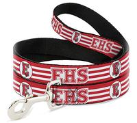 Disney Correa para Mascotas, Correa para Perro, Escuela Secundaria Musical East High School EHS Wildcats Stripe Logo, 4 pies de Largo 0.5 Pulgadas de Ancho