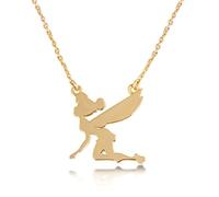 Disney Couture Kingdom Collar clásico chapado en oro con Campanilla voladora