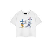 Disney Crop Top True Original de Mickey & Minnie Mouse de Manga Corta (NS8850)