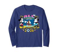 Disney Cruise Family Group Vacation Matching All Aboard 2026 Manga Larga