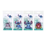Disney CUATRO llaveros surtidos 2D Lilo & Stitch PVC - 8x8 cm