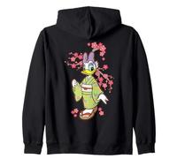 Disney Daisy Duck in Kimono Cherry Blossoms Spring Sakura Sudadera con Capucha