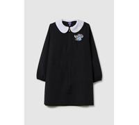 DISNEY, Delantal Escolar Multicolor De Mezcla De Algodón Para Niñas Con Bordado, Niña, Negro, Talla: 5-6