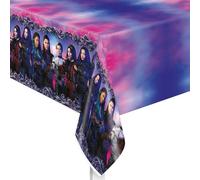 Disney Descendants 3 - Mantel rectangular de plástico, 54 x 84 pulgadas (1 unidad), multicolor y fácil de limpiar, perfecto para celebraciones temáticas