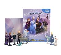Disney Die Eiskönigin II Mein Bilder- und Spielebuch - Spiel- und Beschäftigungsbuch, 10-seitiges Buch, 9 Spielfiguren, 1 Spielmatte