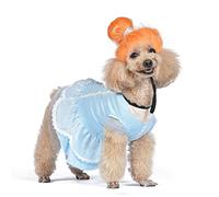 Disney Disfraz de Princesa Cenicienta de Halloween para Mascotas, Disfraz Oficial de Halloween para Perros, Talla L