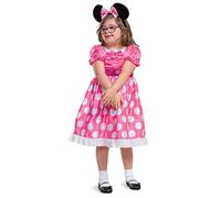Disney Disfraz Minnie Mouse Niña, Orejas y Vestido Ratoncito, Disfraces para Carnaval y Halloween, 5-6 años