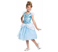 Disney - Disfraz oficial de Cenicienta de lujo para niños, disfraz de princesa para niños de 7 a 8 años