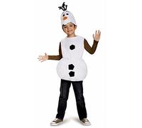 Disney Disfraz Olaf Niño y Niña, Frozen Muñeco de Nieve, Disfraces para Carnaval y Navidad, 3-4 años