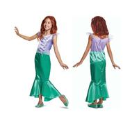 Disney Princesas - Disfraz Ariel Oficial Disney - Disponible en Tallas XS, S, M - Para Niñas de 3 a 8 Años