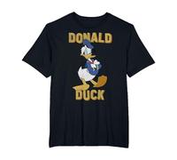 Disney Donald Duck Angry Pose Arms Crossed Graphic Camiseta Camiseta, Hombre tallas grandes, Negro, 4X Alto
