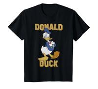 Disney Donald Duck Angry Pose Arms Crossed Graphic Camiseta Camiseta, Niños, Negro, 4 años