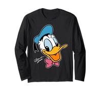 Disney Donald Duck Big Face Retro Character Trip Matching Manga Larga