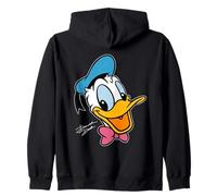 Disney Donald Duck Big Face Retro Character Trip Matching Sudadera con Capucha