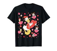 Disney Donald Duck & Friends Valentine's Day Retro Hearts Camiseta