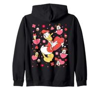 Disney Donald Duck & Friends Valentine's Day Retro Hearts Sudadera con Capucha