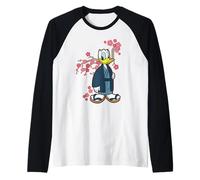 Disney Donald Duck in Kimono Cherry Blossoms Spring Sakura Camiseta Manga Raglan