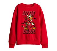 Disney Donald Duck Little Devil Sudadera Infantil, Rojo, 9-11 A