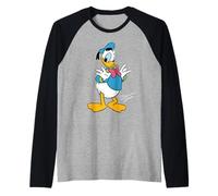 Disney Donald Duck Retro Character Proud Pose Trip Matching Camiseta Manga Raglan