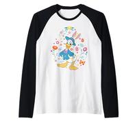 Disney Donald Duck with Bunny Ears and Easter Egg Spring Camiseta Manga Raglan