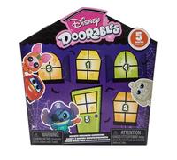 Disney Doorables Edición de Halloween, 5 bolsas sorpresa con 4 figuras y 1 calcomanía, juego de juguetes coleccionables