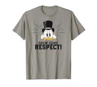 Disney DuckTales Scrooge McDuck Show Some Respect Camiseta, Hombre, Pizarra, 3XL