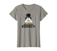 Disney DuckTales Scrooge McDuck Show Some Respect Camiseta, Mujer, Pizarra, M