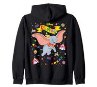 Disney Dumbo 85th Anniversary Flying Elephant Circus Collage Sudadera con Capucha