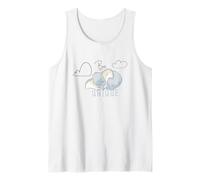 Disney Dumbo Be Unique Cute Dumbo Pastel Color Big Logo Camiseta sin Mangas