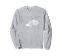Disney Dumbo Be Unique Cute Dumbo Pastel Color Big Logo Sudadera