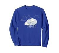Disney Dumbo Be Unique Cute Dumbo Pastel Color Big Logo Sudadera, Unisex para adultos, Azul Real, XXL