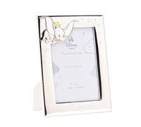 Disney - Dumbo - Caja de ahorro de dinero chapada en plata auténtica - Fabricado en Italia - Producto oficial de Disney - Artículos para el hogar para dinero en efectivo, primeros años, adultos,