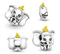 Disney Dumbo - Charm de plata de ley 925 compatible con Pandora y otras pulseras de dijes británicas