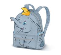 Disney Dumbo Face-Heady - Mochila (25 x 29 cm, capacidad 8 L), color azul