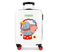 Disney Dumbo Maleta de Cabina Multicolor 38x55x20 cms Rígida ABS Cierre de combinación Lateral 34L 2 kgs 4 Ruedas Dobles