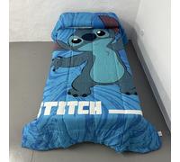 Disney Edredón Nórdico Marvel 170x260cm - Cama 90cm - Modelos: Avengers, Lilo y Stitch, Spiderman, Barbie, Frozen, Mickey, Minnie, Hulk, Princesas y Sonic (Stitch Azul)