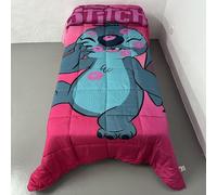Disney Edredón Nórdico Marvel 170x260cm - Cama 90cm - Modelos: Avengers, Lilo y Stitch, Spiderman, Barbie, Frozen, Mickey, Minnie, Hulk, Princesas y Sonic (Stitch Rosa)
