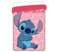 Disney Edredón Nórdico Marvel 170x260cm - Cama 90cm - Modelos: Avengers, Lilo y Stitch, Spiderman, Barbie, Frozen, Mickey, Minnie, Hulk, Princesas y Sonic (Lilo & Stitch Rosa)