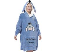 Disney Eeyore Donkey Sudadera con Capucha y Orejas para Mujer - Winnie The Pooh Sudadera con Capucha y Orejas para Mujer Azul