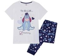 Disney Eeyore or Tigger - Conjunto de Pijama para Mujer, 100% algodón, Licencia de Winnie The Pooh, Regalo, Eeyore, 52-54
