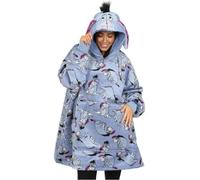 Disney Eeyore - Sudadera con capucha azul para mujer, forro polar de gran tamaño, azul, Talla única