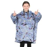 Disney Eeyore - Sudadera con capucha para niñas, color azul, manta de forro polar de gran tamaño, azul, Talla única