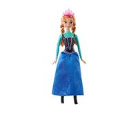 Disney El reino del hielo Chicas Frozen Sparkle Princess Anna Doll - Azul