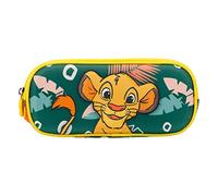 Disney El Rey León Green-Estuche Portatodo 3D Doble, Verde, 22 x 9.5 cm