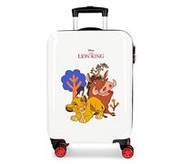 Disney El Rey Leon Maleta de Cabina Multicolor 38x55x20 cms Rígida ABS Cierre de combinación Lateral 34L 2 kgs 4 Ruedas Dobles
