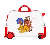 Disney El Rey Leon Maleta Infantil Blanco 50x39x20 cms Rígida ABS Cierre de combinación lateral 34L 1,8 kgs 4 Ruedas