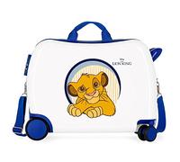 Disney El Rey Leon Maleta Infantil Blanco 50x39x20 cms Rígida ABS Cierre de combinación lateral 34L 1,8 kgs 4 Ruedas