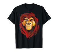 Disney El rey león Mufasa pintó una cara grande Camiseta