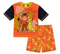 Disney El Rey león - Pijama de Manga Corta para Niños - 100% Algodón - 5-6 Años: 116cm
