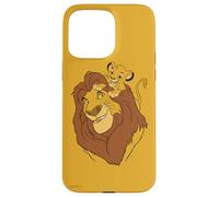 Disney El Rey León Simba y Mufasa Padre e Hijo Carcasa para iPhone 15 Pro Max